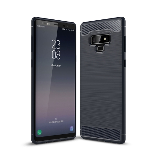 

Brushed Texture Carbon Fiber Shockproof TPU Case for Galaxy Note 9(Navy Blue)