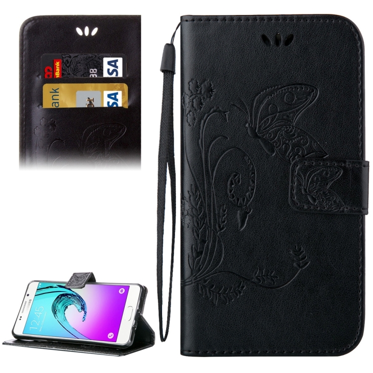 

For Galaxy A3 (2016) / A310 Crazy Horse Texture Printing Horizontal Flip Leather Case with Holder & Card Slots & Wallet & Lanyard(Black)