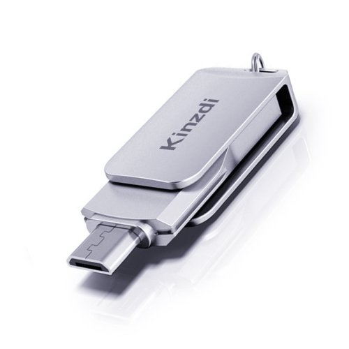 

Kinzdi 32GB USB + Type-C Interface Metal Twister Flash Disk V8 (Silver)