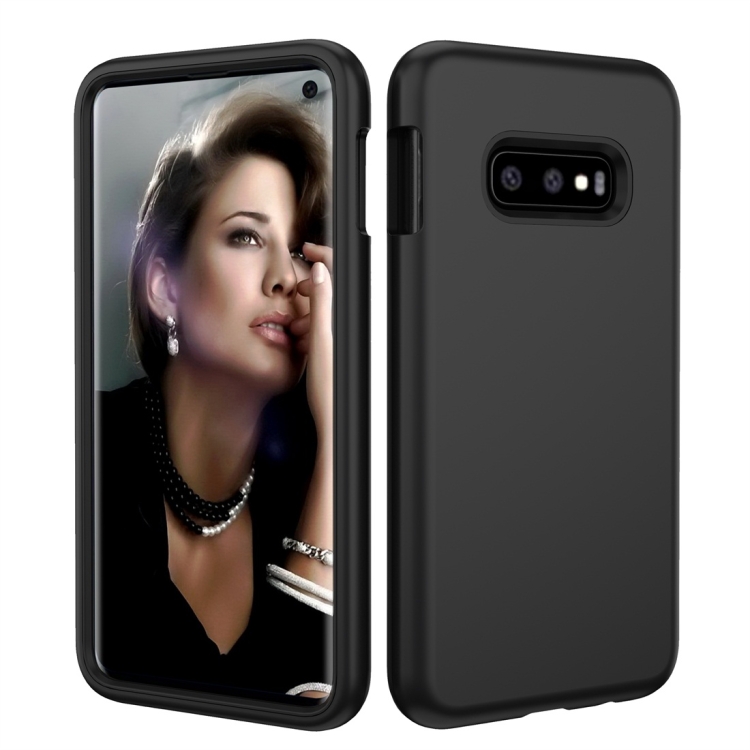

Solid Color TPU + PC Protevtive Case for Galaxy S10 E (Black)