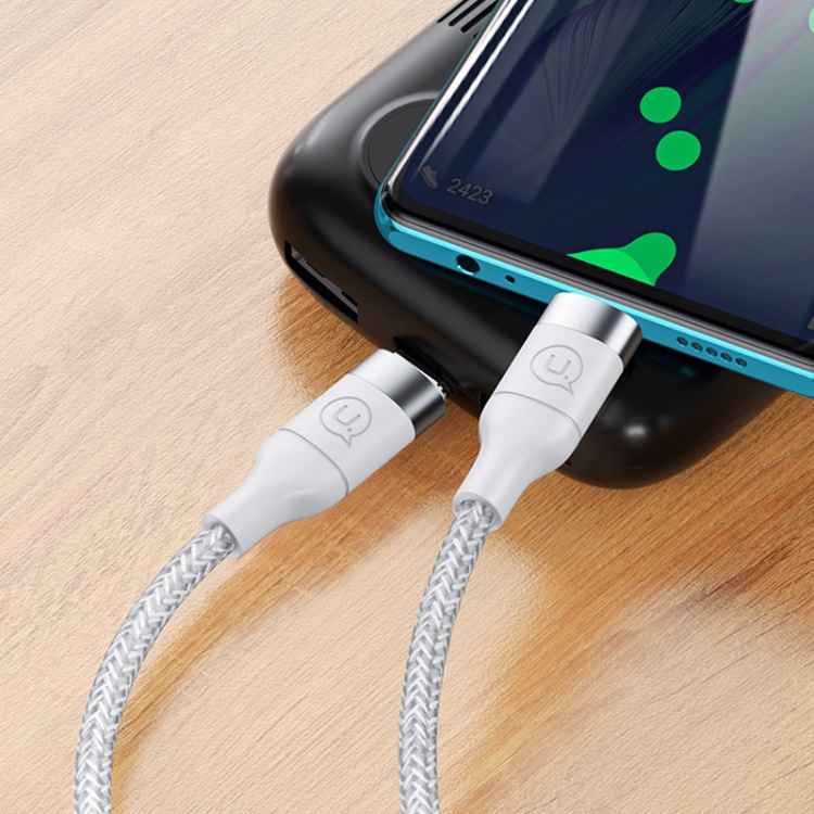 

USAMS US-SJ400 U31 USB-C / Type-C to USB-C / Type-C 100W PD Fast Charging & Data Cable(White)