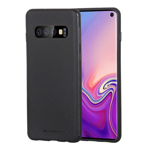 

MERCURY GOOSPERY STYLE LUX Series Shockproof Soft TPU Case for Galaxy S10 (Black)