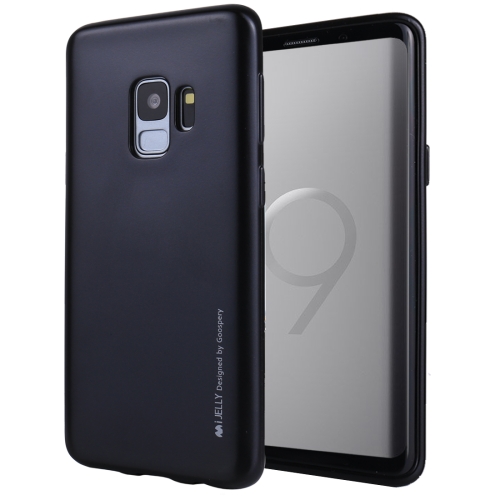 

GOOSPERY I JELLY METAL for Galaxy S9 TPU Full Coverage Soft Protective Back Case(Black)