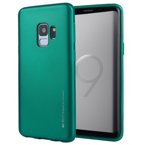 

GOOSPERY I JELLY METAL for Galaxy S9 TPU Full Coverage Soft Protective Back Case(Green)