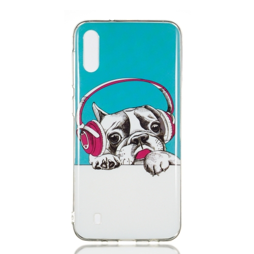 

Headphone Puppy Pattern Noctilucent TPU Soft Case for Galaxy M10