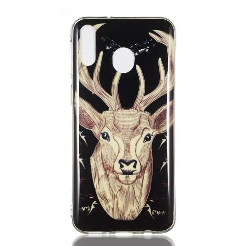 

Deer Pattern Noctilucent TPU Soft Case for Galaxy M20