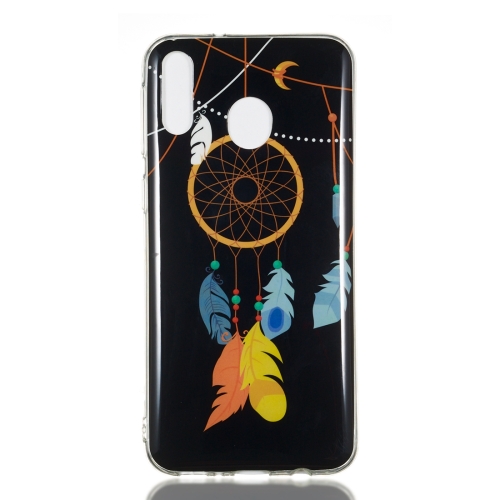 

Feather Wind Chime Pattern Noctilucent TPU Soft Case for Galaxy M20