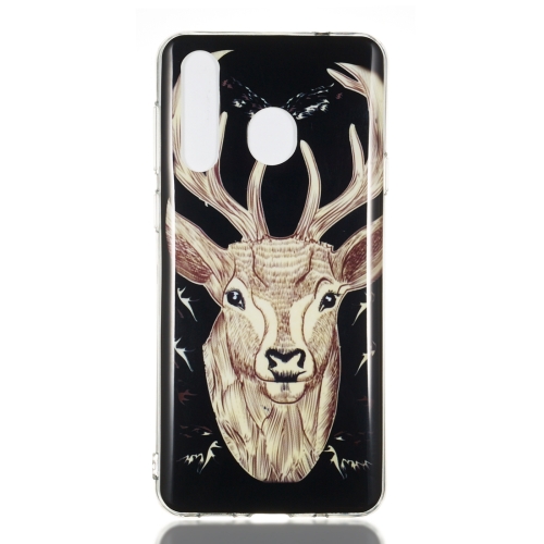 

Deer Pattern Noctilucent TPU Soft Case for Galaxy A8s
