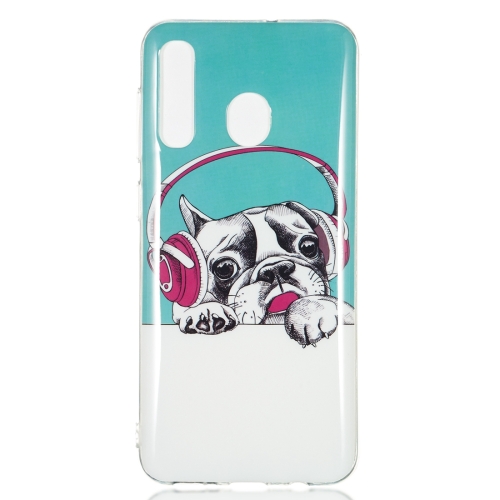 

Headphone Puppy Pattern Noctilucent TPU Soft Case for Galaxy A50