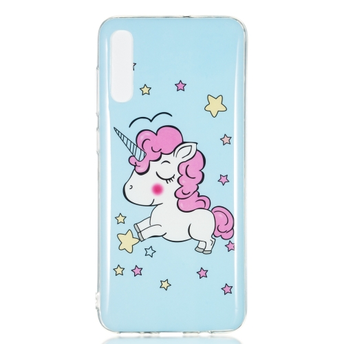 

Star Unicorn Pattern Noctilucent TPU Soft Case for Galaxy A70