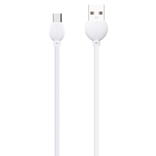 

awei CL-62 2 in 1 2.5A USB-C / Type-C Charging + Transmission Aluminum Alloy Double-sided Insertion Data Cable, Length: 1m (White)
