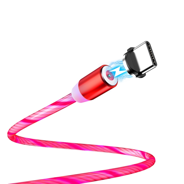 

FLOVEME YXF204096 1m 2A USB to Type-C / USB-C Luminous Magnetic Charging Cable (Red)