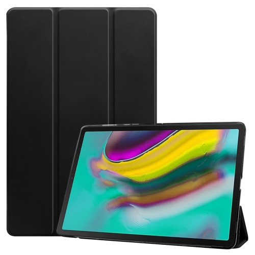 

Plain Weave Texture Translucent Leather Case for Galaxy Tab S5e 10.5 T720 / T725, with 3-folding Holder & Sleep / Wake-up Function (Black)