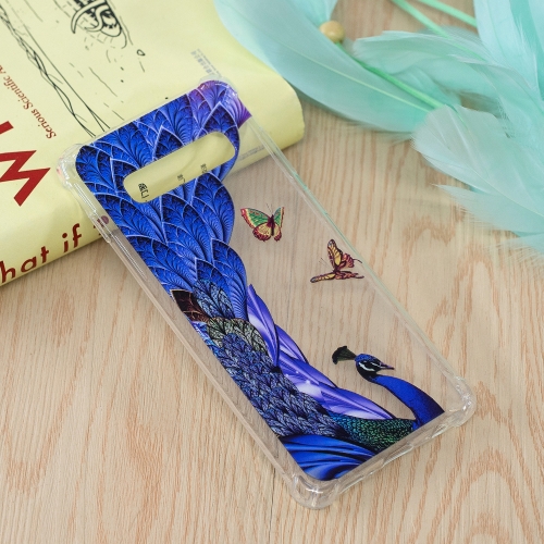 

Peacock Pattern Oil Embossed TPU Case for Galaxy S10+