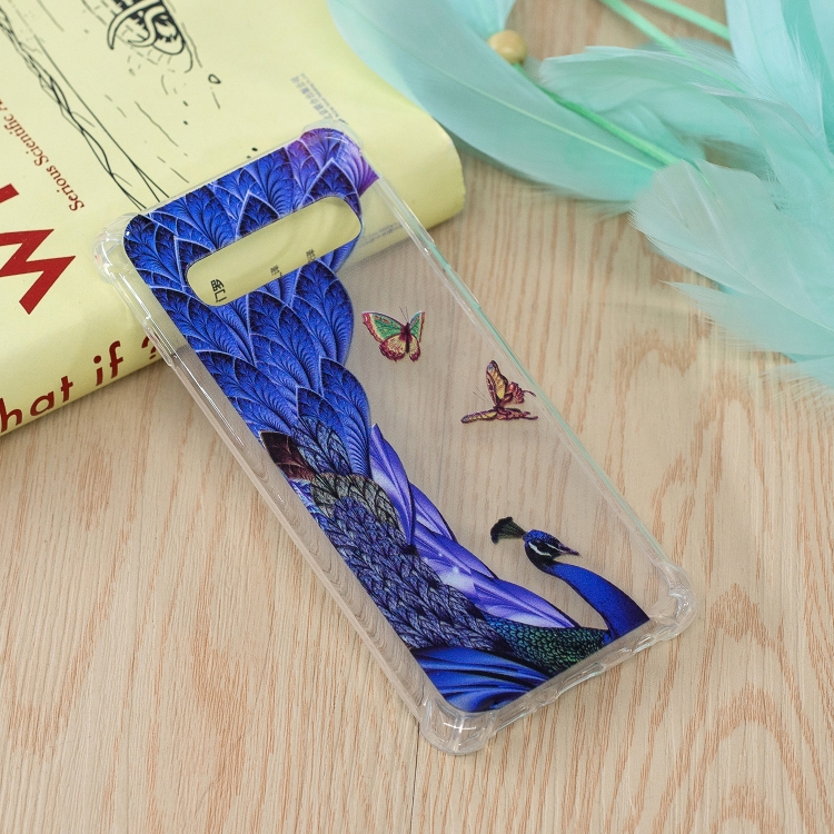 

Peacock Pattern Oil Embossed TPU Case for Galaxy S10