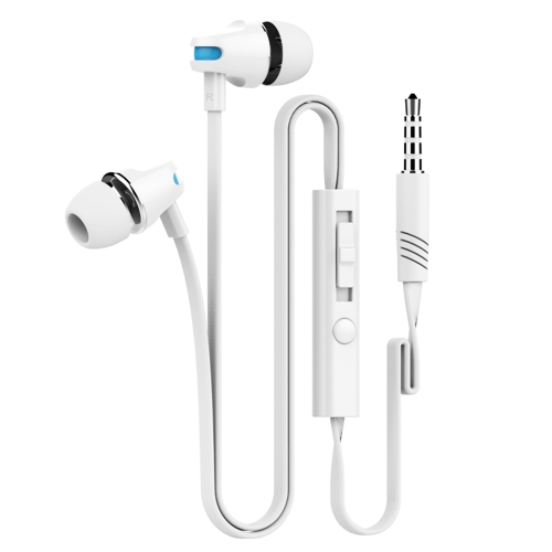 

Langston JV23 Volume Control In-Ear Wired Earphone(White)