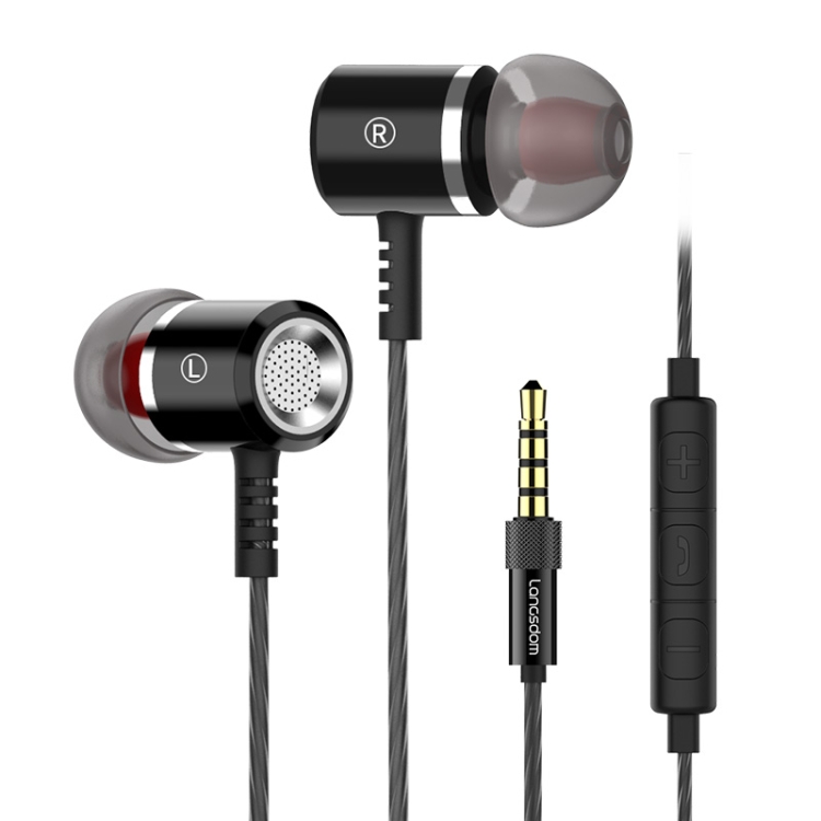 

Langston M400C Metal Volume Control In-Ear Wired Earphone (Black)