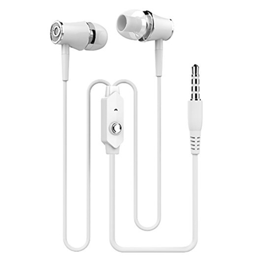 

Langston R21 Metal In-Ear Round Wired Earphone(White)