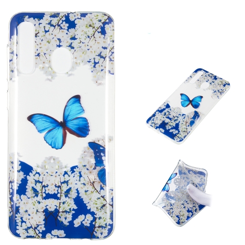 

Blue Butterfly Pattern Highly Transparent TPU Protective Case for Galaxy A50