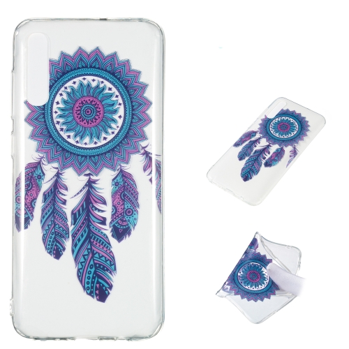 

Blue Wind Chime Pattern Highly Transparent TPU Protective Case for Galaxy A70