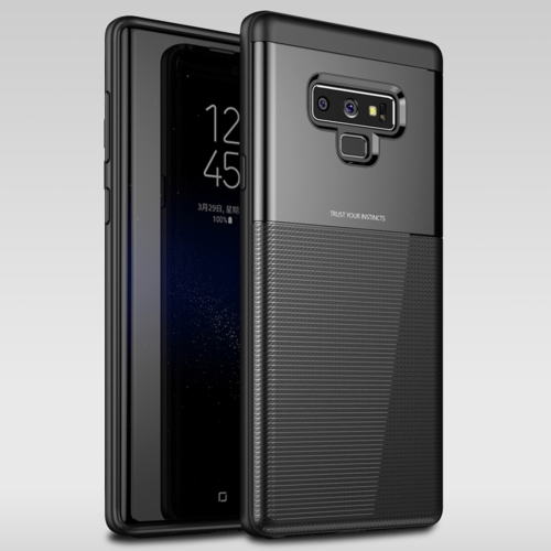 

UNBREANK Carbon Fiber Texture PC + TPU Invisible Airbag Shockproof Protective Case for Galaxy Note9 (Black)