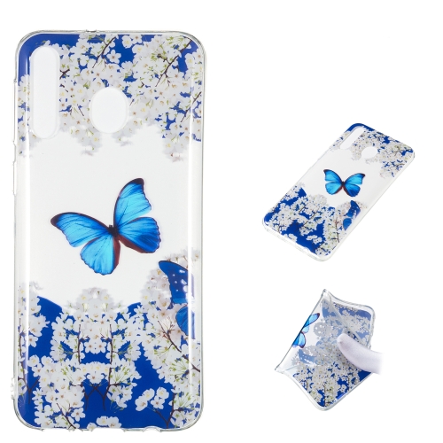 

Blue Butterfly Pattern Highly Transparent TPU Protective Case for Galaxy M30