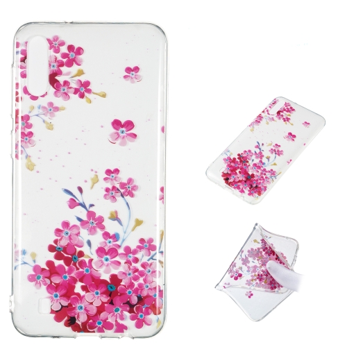 

Red Plum Blossom Pattern Highly Transparent TPU Protective Case for Galaxy M10