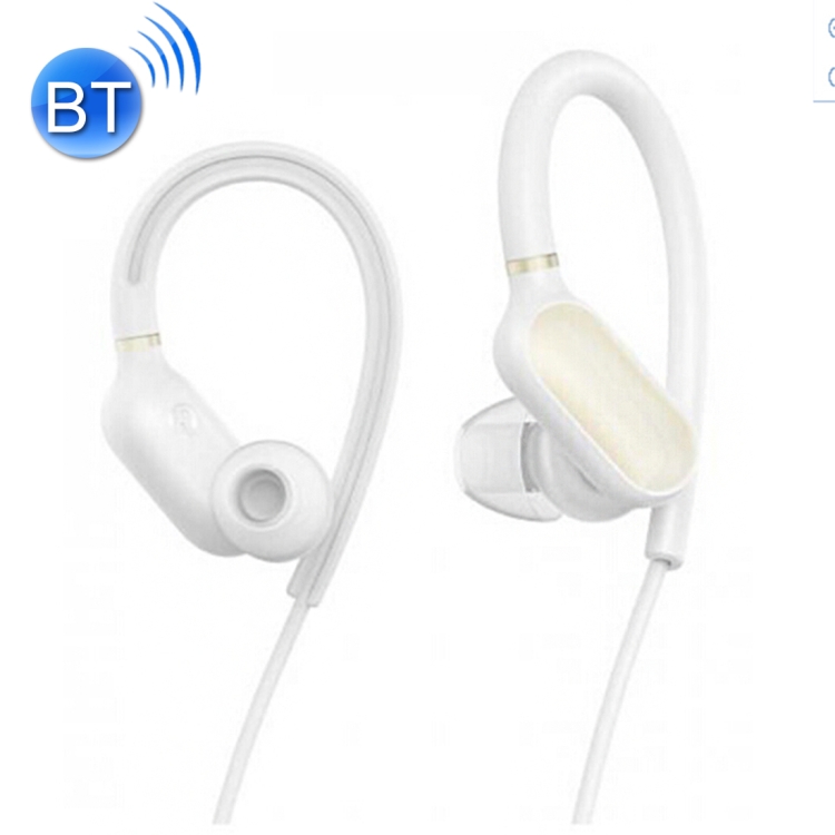

Original Xiaomi Mini Sports Bluetooth Ear Hook Earphone IPX4 Waterproof Wireless Running Headphones with Wire Control, For Galaxy, Huawei, Xiaomi, LG, HTC and Other Smart Phones(White)