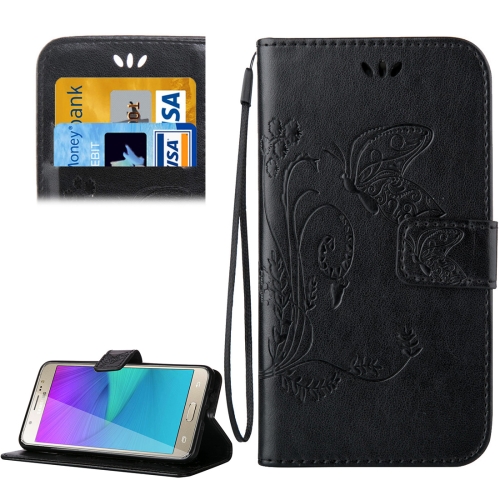 

For Galaxy J5 (2016) / J510 Crazy Horse Texture Printing Horizontal Flip Leather Case with Holder & Card Slots & Wallet & Lanyard(Black)