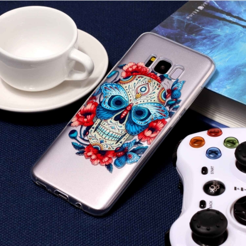

For Galaxy S8 / G9500 The Masked Ghost Pattern TPU Protective Case