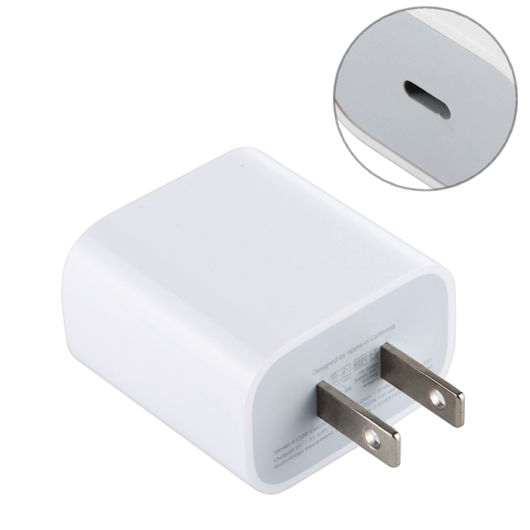 

18W Type-C / USB-C PD Fast Charging Power Adapter, US Plug
