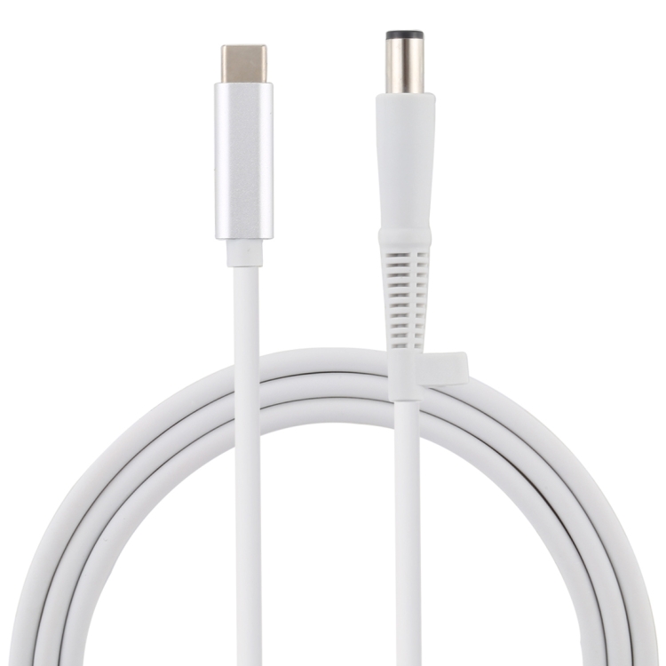 

USB-C / Type-C to 7.4 x 0.6mm Laptop Power Charging Cable for HP, Cable Length: about 1.5m(White)
