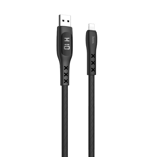 

Hoco S6 1.2m 8 Pin to USB Data Sync Charging Cable with Display & Timing(Black)