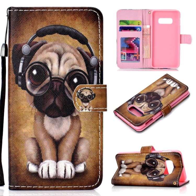 

Shar Pei Pattern Colored Drawing Horizontal Flip Leather Case for Galaxy S10 E, with Holder & Card Slots & Wallet & Lanyard