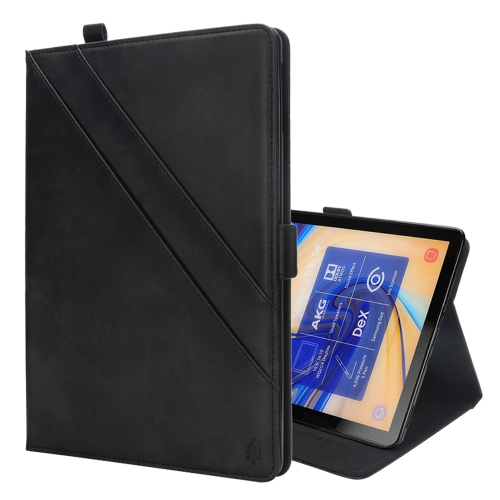 

Horizontal Flip Double Holder Leather Case for Galaxy Tab S4 10.5 T830 / T835, with Card Slots & Photo Frame & Pen Slot(Black)