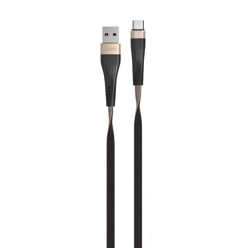 

hoco U39 Nylon Braided Flat Cord 2.4A Max USB to Type-C Data Sync Charging Cable, Length: 1.2m, For Samsung / Huawei P9 / Xiaomi 5 / Meizu Pro 5 / LG / HTC and Other Smartphones(Gold)