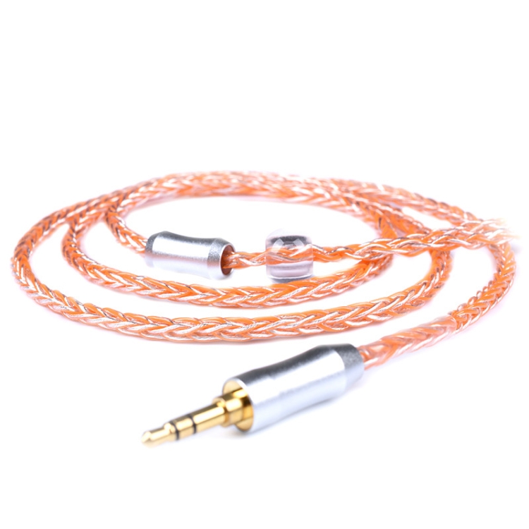 

DIY 8 Core Anaerobic Copper Silver-plated Headset Upgrade Wire (Orange)