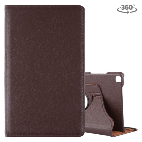 

Litchi Texture Rotating ClassicBusiness Horizontal Flip Leather Case for Galaxy Tab A 8.0 T290 / T295 (2019), with Holder (Brown)