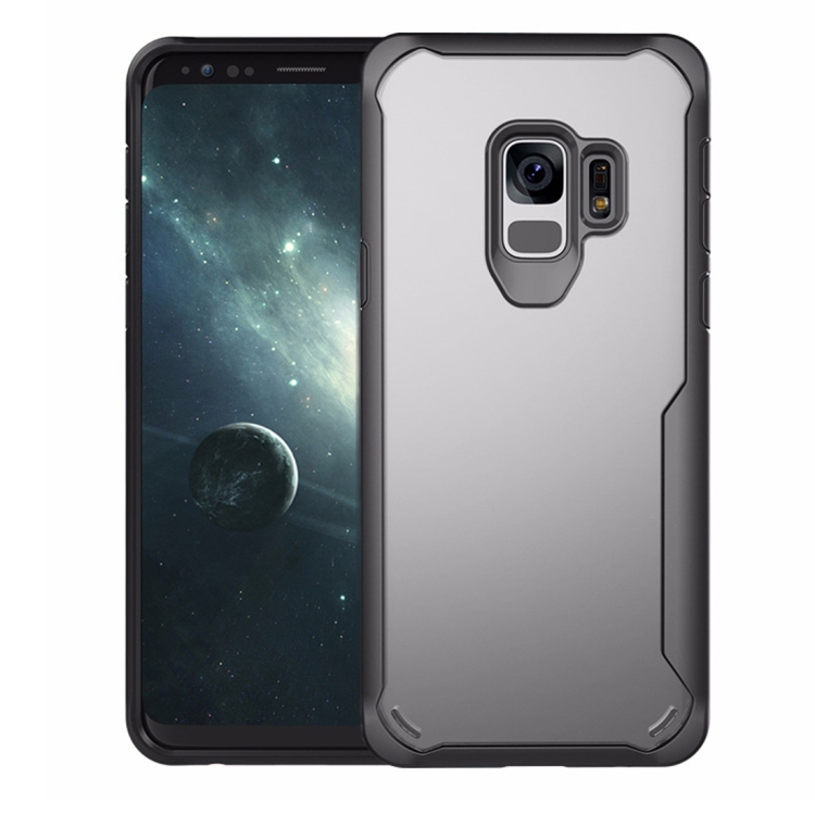 

Transparent PC + TPU Full Coverage Shockproof Protective Case for Galaxy S9 (Black)