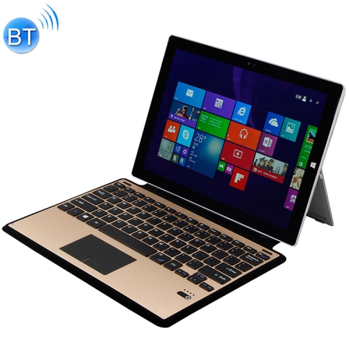 

MZ-1078 Magnetic Charging Bluetooth V3.0 Keyboard + Microfiber Leather Case for Microsoft Surface 3 10.8(Gold)