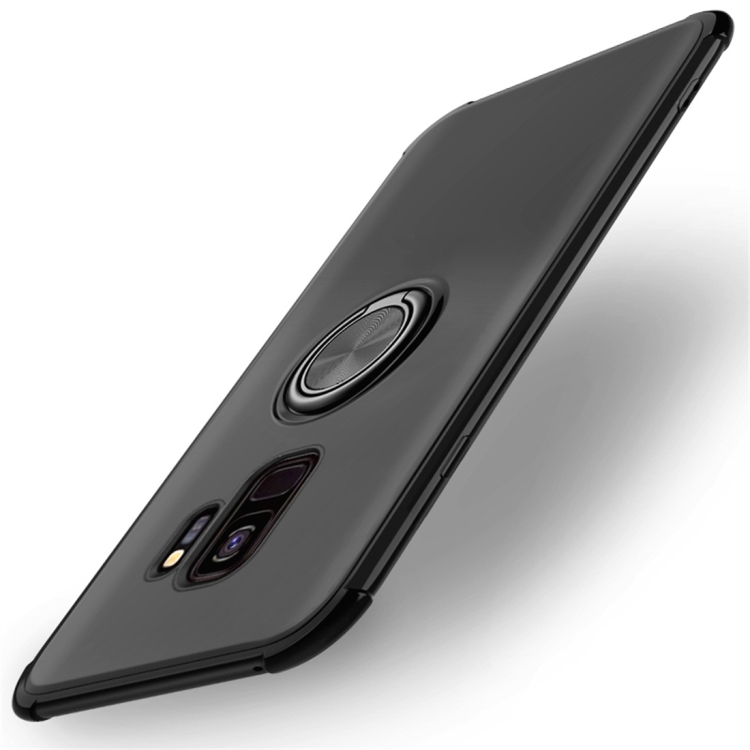 

Shockproof TPU Protective Case for Galaxy S9, with Holder (Black)