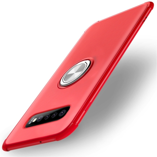 

Shockproof TPU Protective Case for Galaxy S10, with Holder (Red)