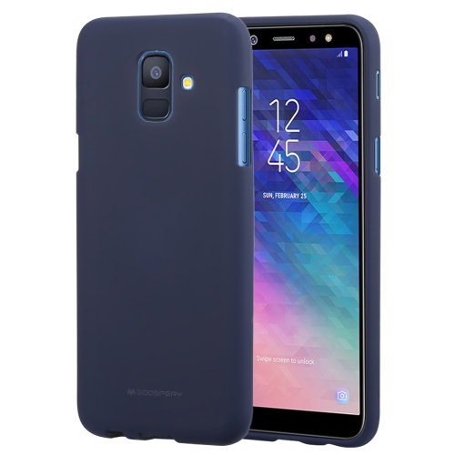 

MERCURY GOOSPERY SOFT FEELING TPU Drop-proof Soft Protective Back Cover for Galaxy A6 (2018) / A600(Dark Blue)