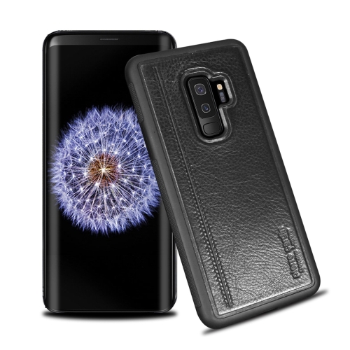 

Pierre Cardin PCS-S02 Shockproof TPU + Leather Protective Case for Galaxy S9 Plus(Black)