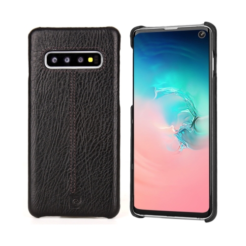 

Pierre Cardin PCL-P03 Shockproof PC + Leather Protective Case for Galaxy S10(Black)