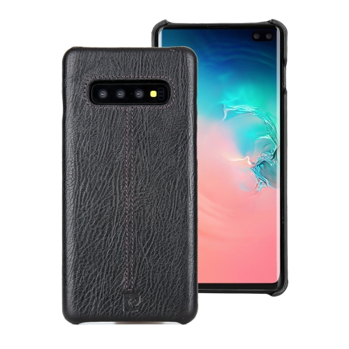 

Pierre Cardin PCL-P03 Shockproof PC + Leather Protective Case for Galaxy S10 Plus(Black)
