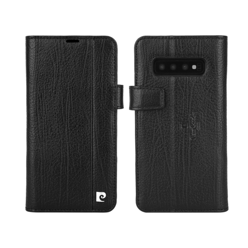 

Pierre Cardin PCL-P05 Horizontal Flip Leather Case for Galaxy S10 Plus, with Holder & Card Slot & Wallet (Black)