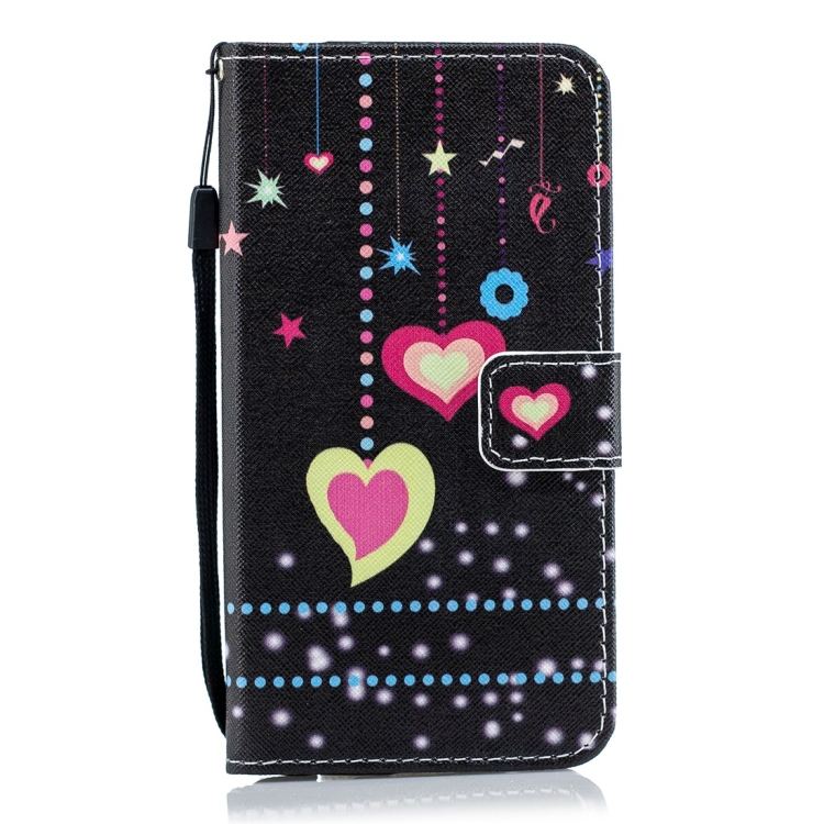 

Colorful Heart Pattern Horizontal Flip Leather Case for Galaxy M20, with Holder & Card Slots & Wallet