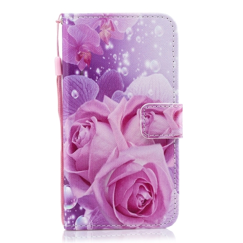 

Rose Pattern Horizontal Flip Leather Case for Galaxy A30, with Holder & Card Slots & Wallet