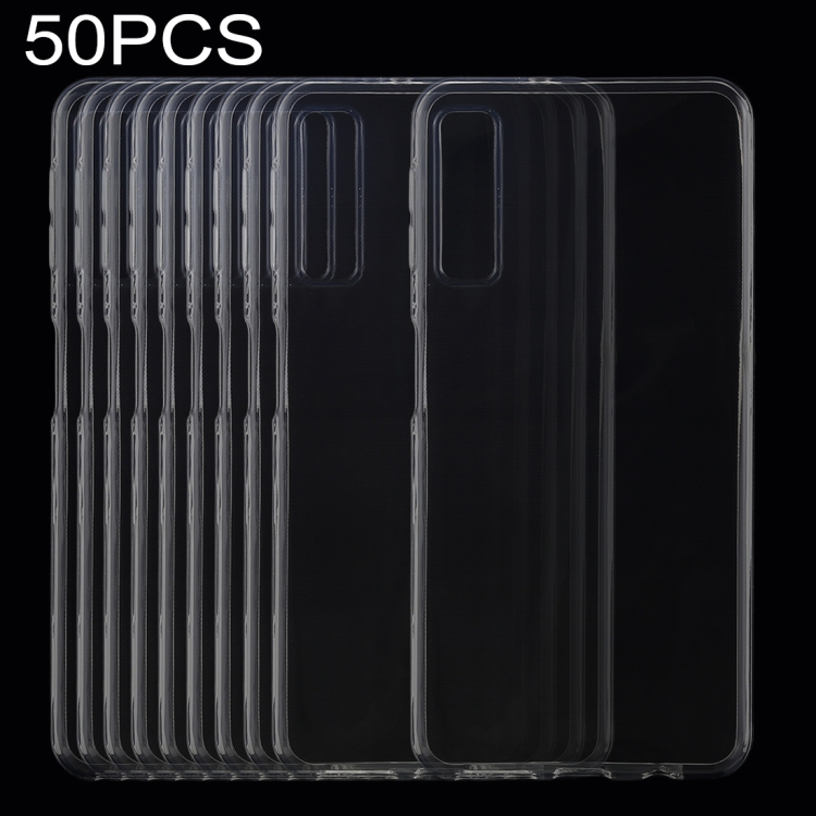 

50 PCS 0.75mm Transparent TPU Protective Case for Galaxy A7 (2018)